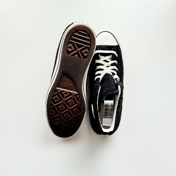 Converse CTAS HI 'Cozy Club' Black Egret Men's 8.5 Women's 10.5 - Picture 5 of 6